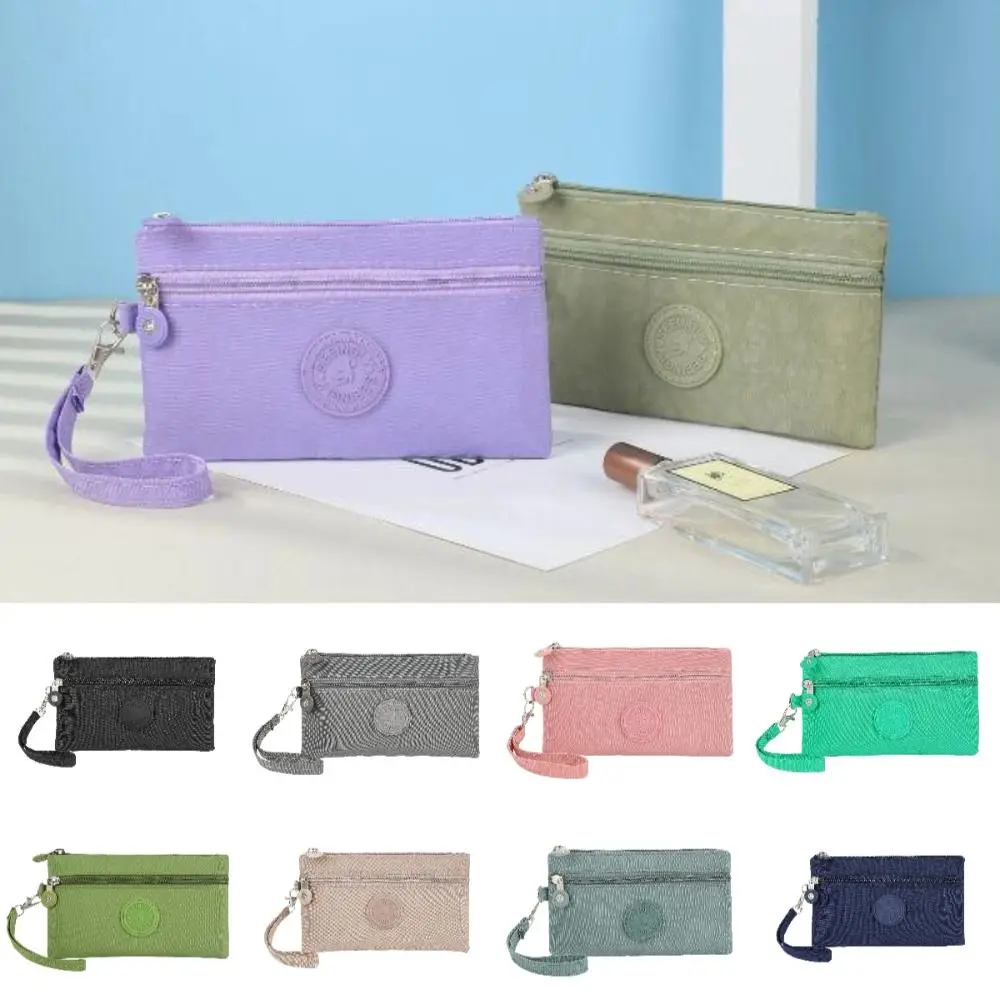 New Waterproof Women Wallet Wear-resistant Durable Credit Card Holder Portable Nylon Zipper Clutch Ladies