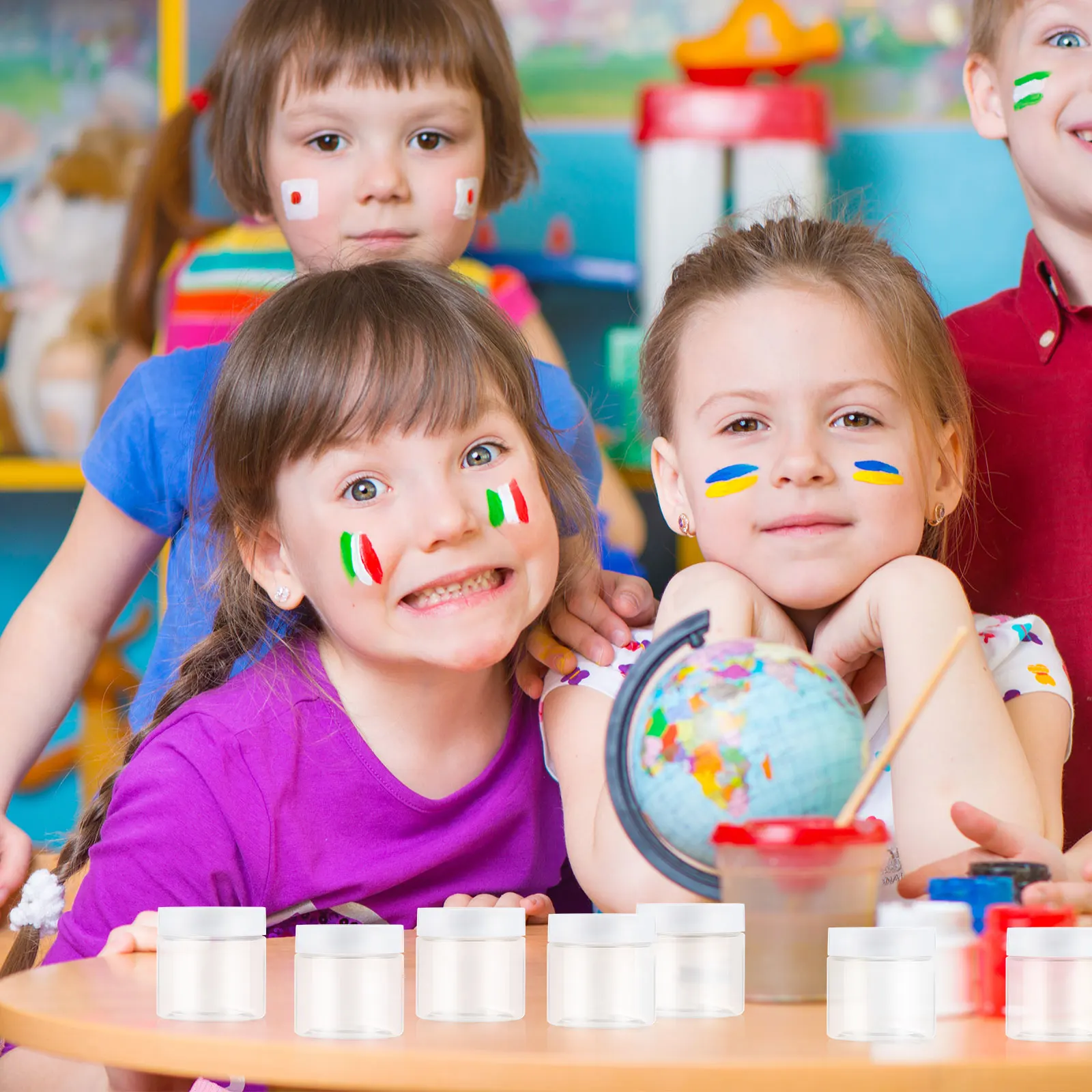 

12pcs 60Ml Plastic Jars Clear Storage Containers For Crafts Beads Lotions Creams Refillable Organizers