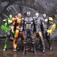 ZD Toys Iron Man 3 Film Movie MK2 War Machine MK15 Sneaky MK25 Striker‌ MK26 Gamma MK36 Peacemaker 1/10 Action Figure Model