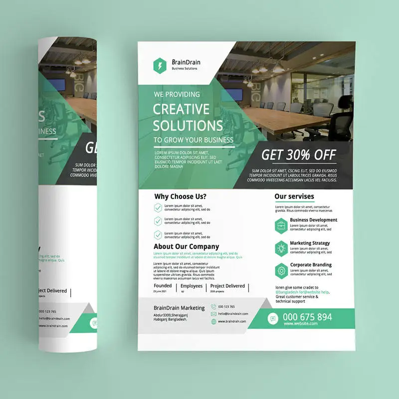 100Pcs Bulk Personalized A5 Leaflets Custom Print Flyers Photocard Handouts Business Event Promotion Marketing Supplies