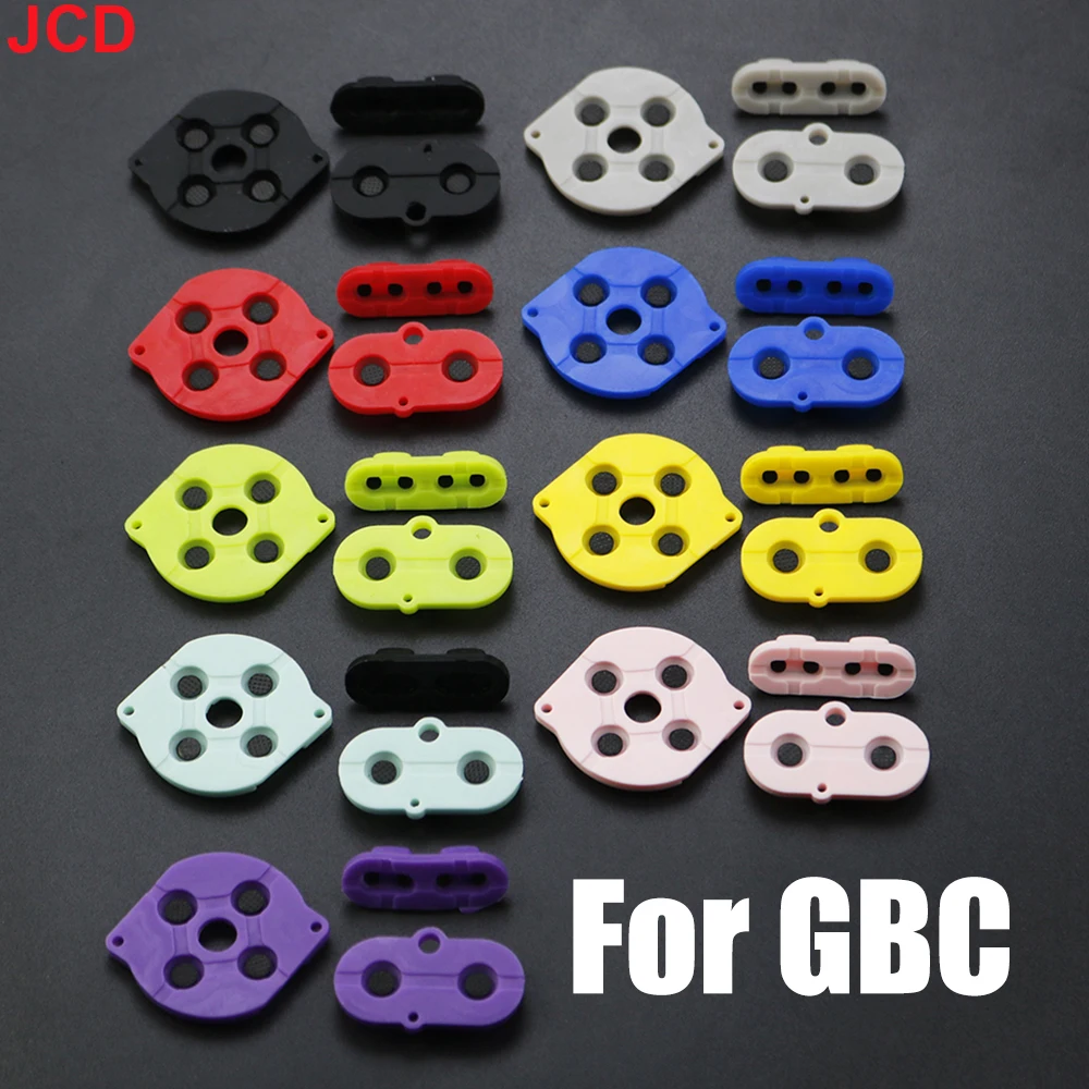 JCD 1set  Rubber Conductive Button A-B d-pad For Game Boy Color GBC Shell Housing Silicon Start Select Keypad