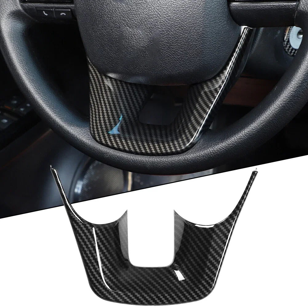 Interior Trim Steering Wheel Cover Easy Installation Spare Accessories Car Parts Replacement For Toyota For Fortuner 16-22 ABS