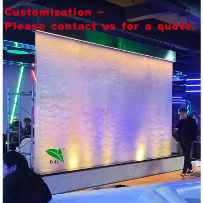 custom.Indoor or Outdoor Steel Wire Mesh Waterfall Wall Feature