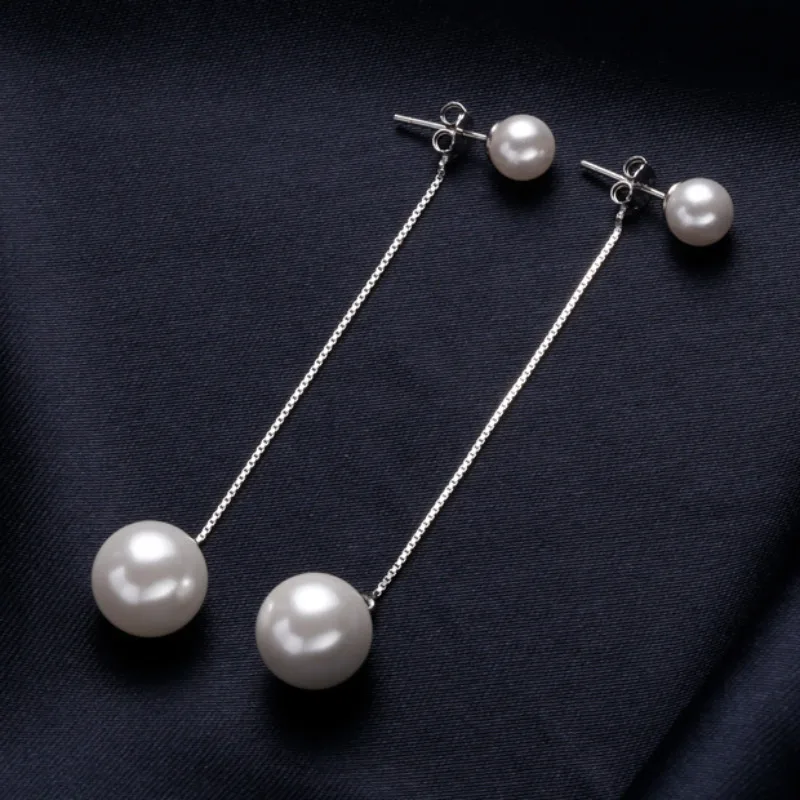 Fashion Tassel Simulated Pearl Dangle Earrings for Women Classic Korean Drop Long Hanging Earring Ladies Wedding Luxury Jewelry