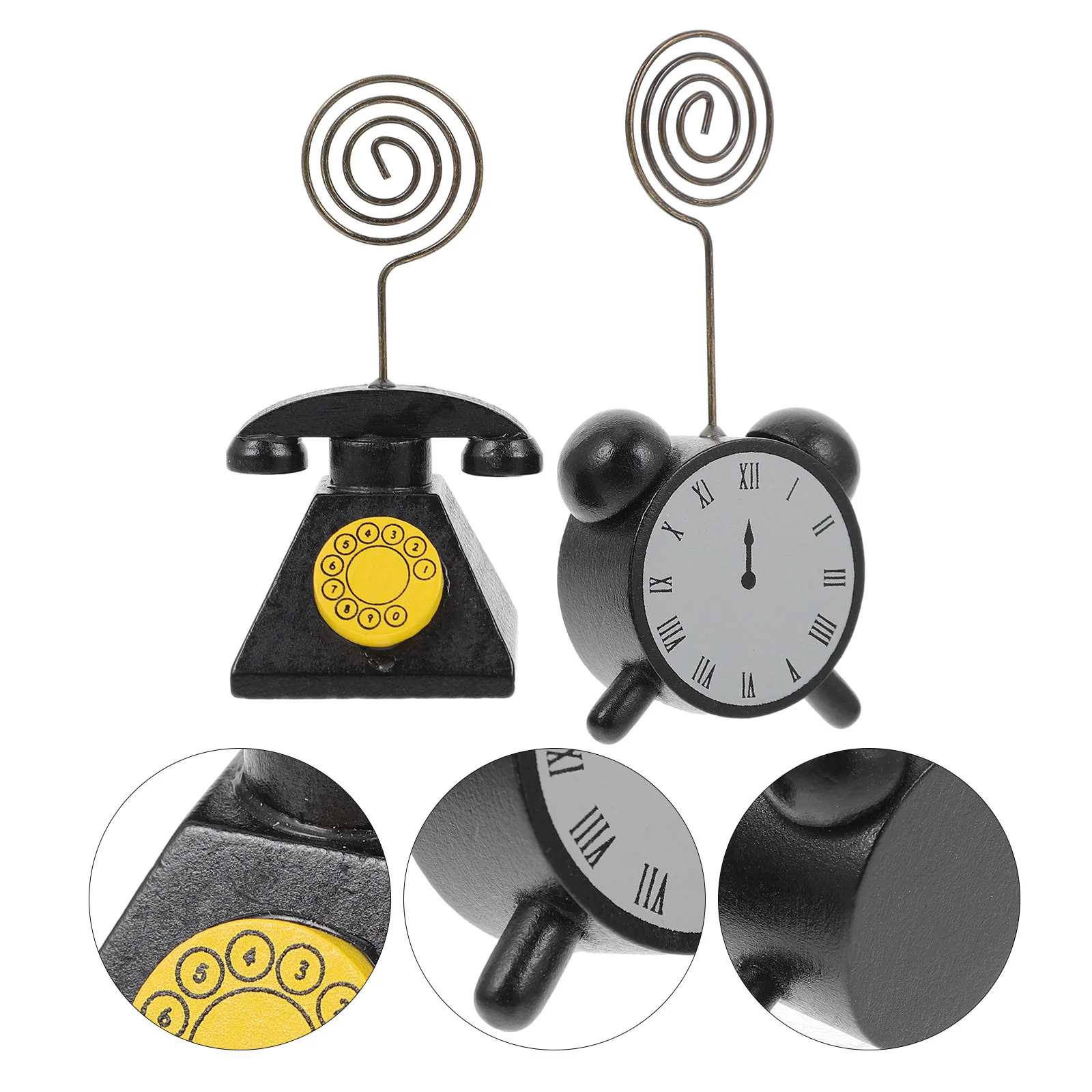 

2pcs Photo Clip Desktop Message Clips Tabletop Picture Holders Memo Card Holder Compact Novelty Clamp Party Accessories Home