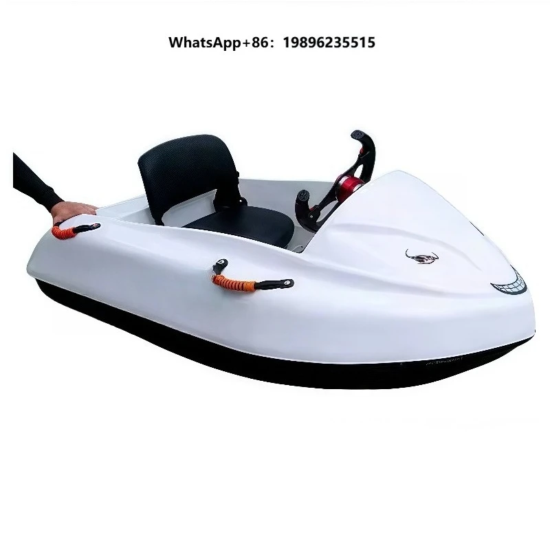 Custom Mini Electric Jet Ski for Outdoor Water Karting Races Fiberglass Go Karting on Lake or Ocean Waters