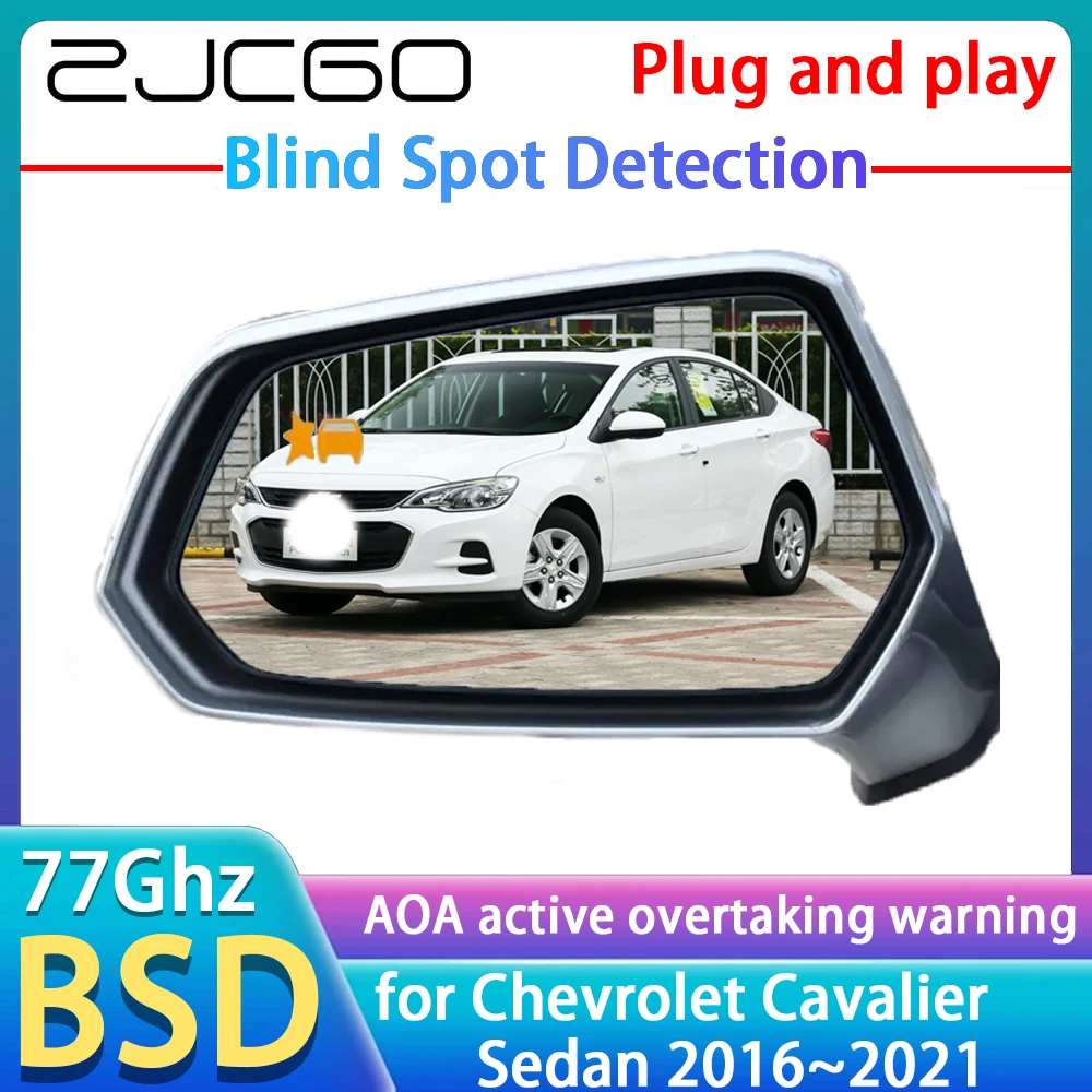 

ZJCGO 77GHz Radar Detector BSD Blind Spot Detection Alert Mirror Assistance Accessories For Chevrolet Cavalier Sedan 2016~2021