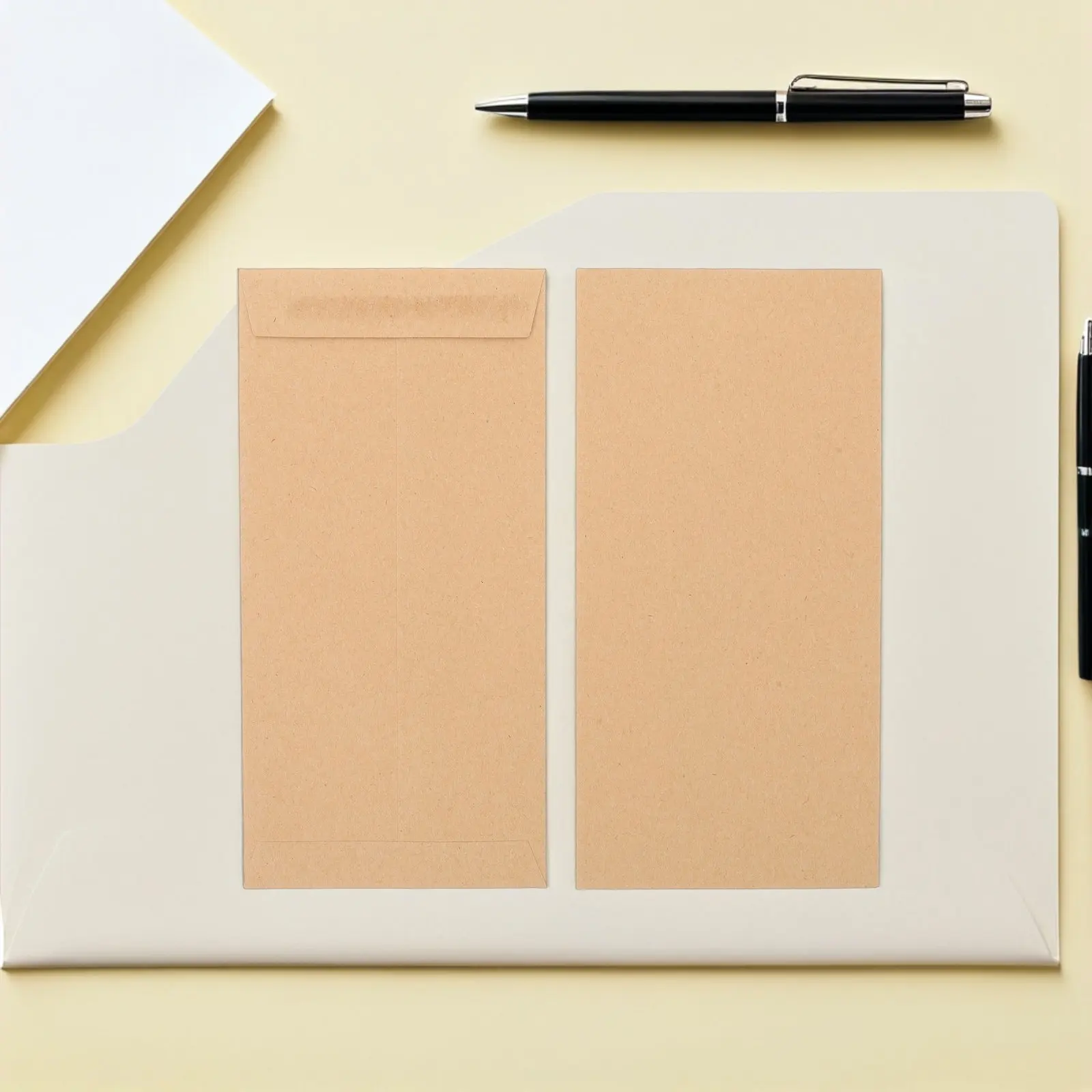 

60Pcs Brown Kraft Envelopes Flap Blank Multipurpose Money Budgeting Cash Tips Greeting Card Invitations Mailing Receipts