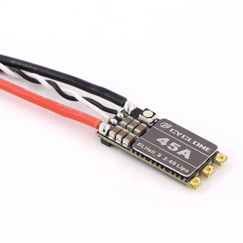 10PCS CYCLONE 35A 45A 2-6S BLHelis ESC with LED light, crossing machine