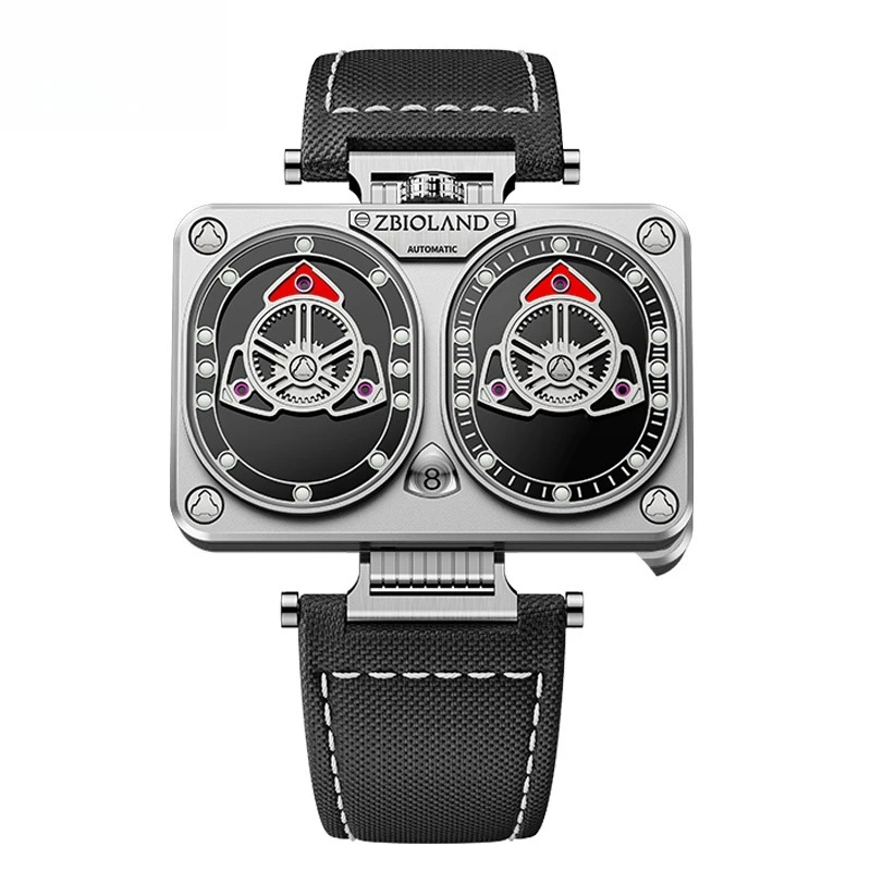 Double Rotor Concept Men's Automatic Mechanical Watch Night Light Waterproof Trend Fashion Watch