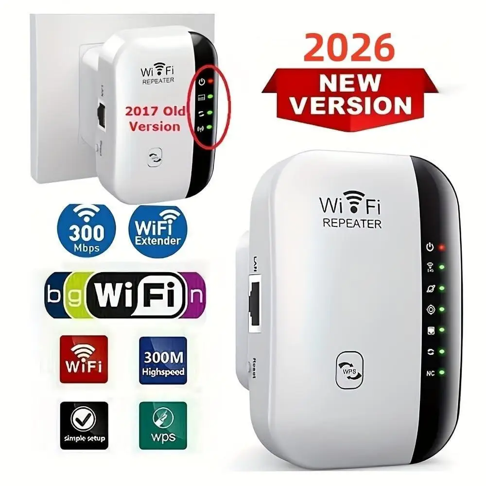 300M WiFi Repeater Wireless Signal Booster Range Extender Home Router