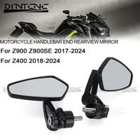 Handlebar End Mirror For KAWASAKI Z900 Z900SE 2017-2025 Z400 Left Right Side Rotation Z 900RS / Cafe 2018 Motorcycle Accessories