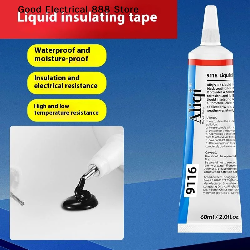 15/60ml Waterproof Liquid Electrical Tape Rubber Insulating Cable Wire Coat Glue Insulation Adhesives Sealer Home Fix Line Glue