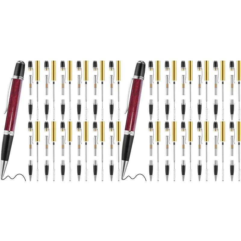 

【ГОРЯЧИЕ ТОВАРЫ】Набор из 24 деревянных ручек, набор шариковых ручек с вращающимся механизмом и сменными медными элементами, принадлежности для творчества и занятий в классе B