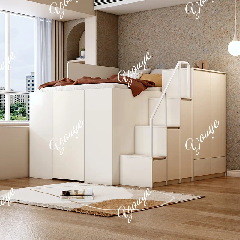 VK JGo To Bed And Get Off The Wardrobe Combination Upper And Lower Half-height Beds Steam High Box Beds Children's Beds Multifun