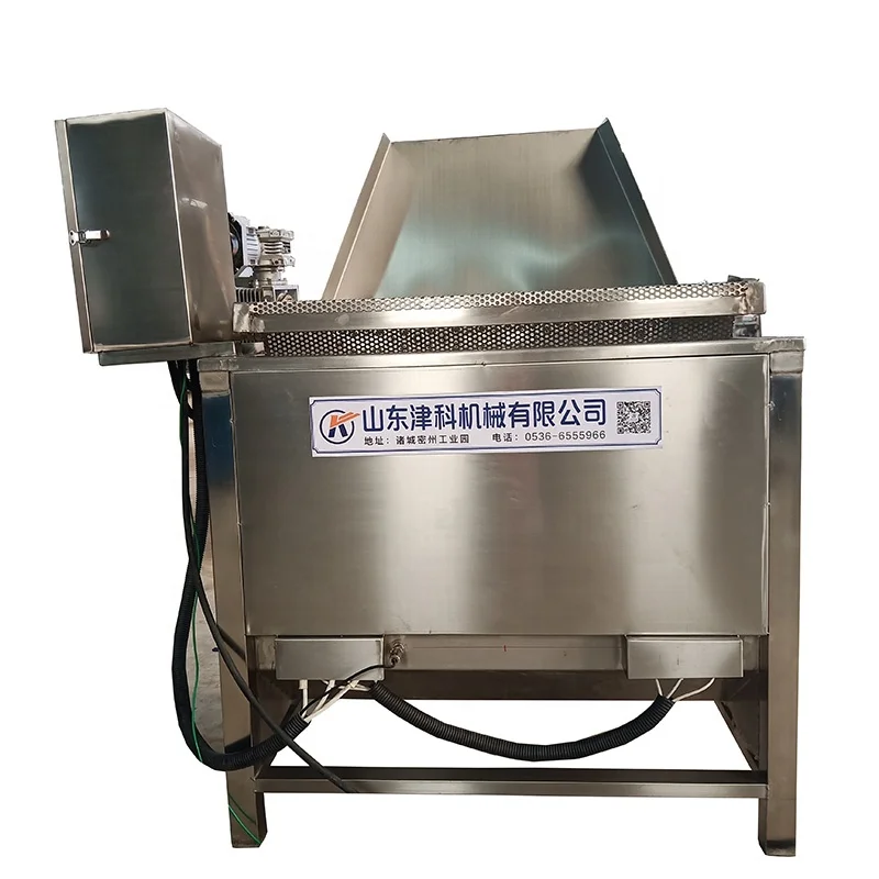 Automatic Stirring Plantain Chips Frying Machine Batch Fryer Peanut Frying Machine