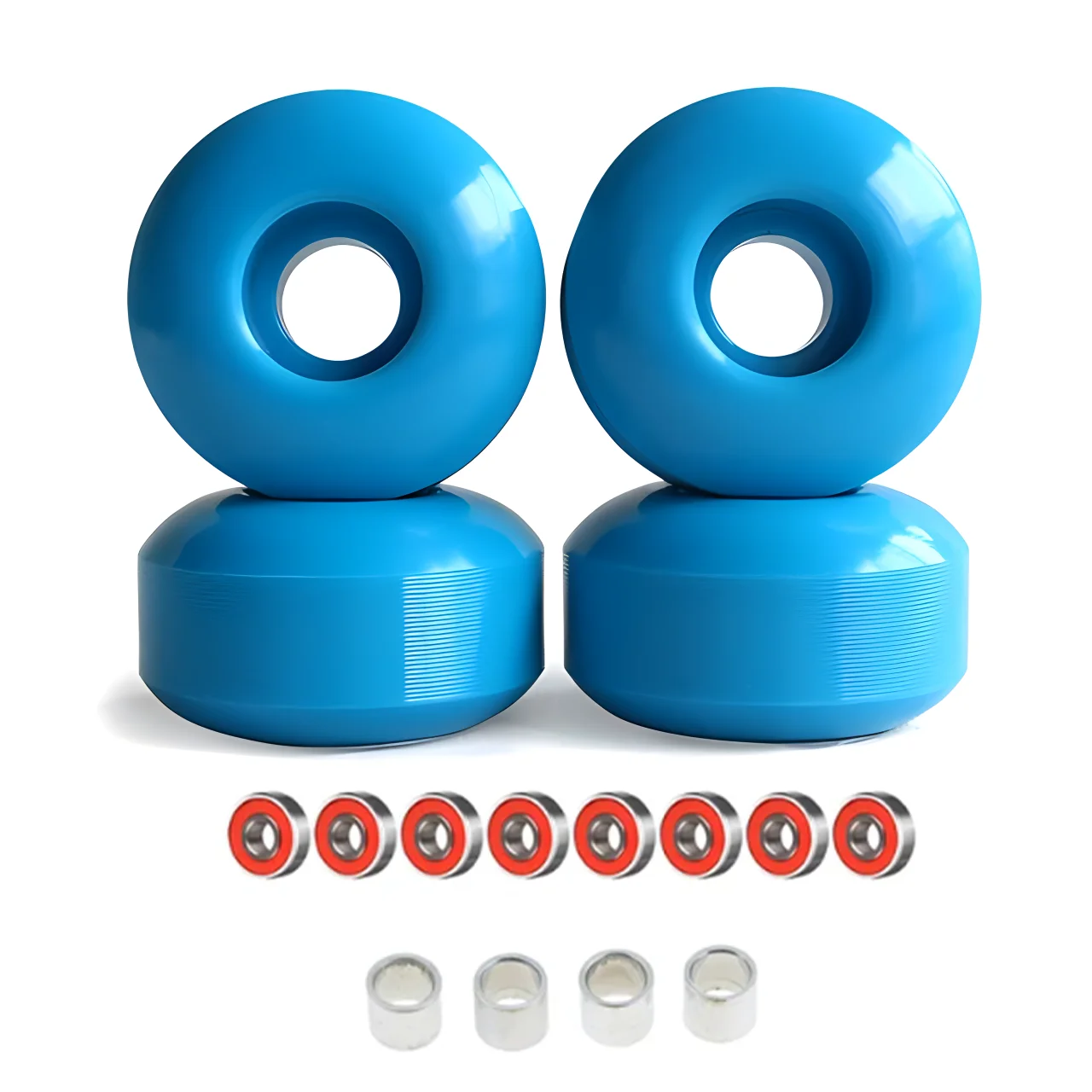 Best Sell 4pcs Skateboard Wheels 95A Double Rocker Wheels 52mm*32mm PU Downspeed Sliding Wheels