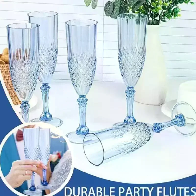 1 Pcs High-Legged Champagne Goblet Red Wine Brandy Glass Transparent Cocktail Drinkware for Party Bar Wedding Gift