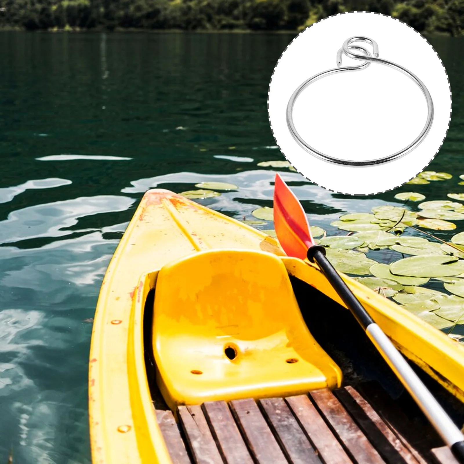 Stainless Steel Anchor Ring Portable Retrieval Ring Convenient Ring For Anchor Retrieval System Yacht Accessory Anchor Retrieval