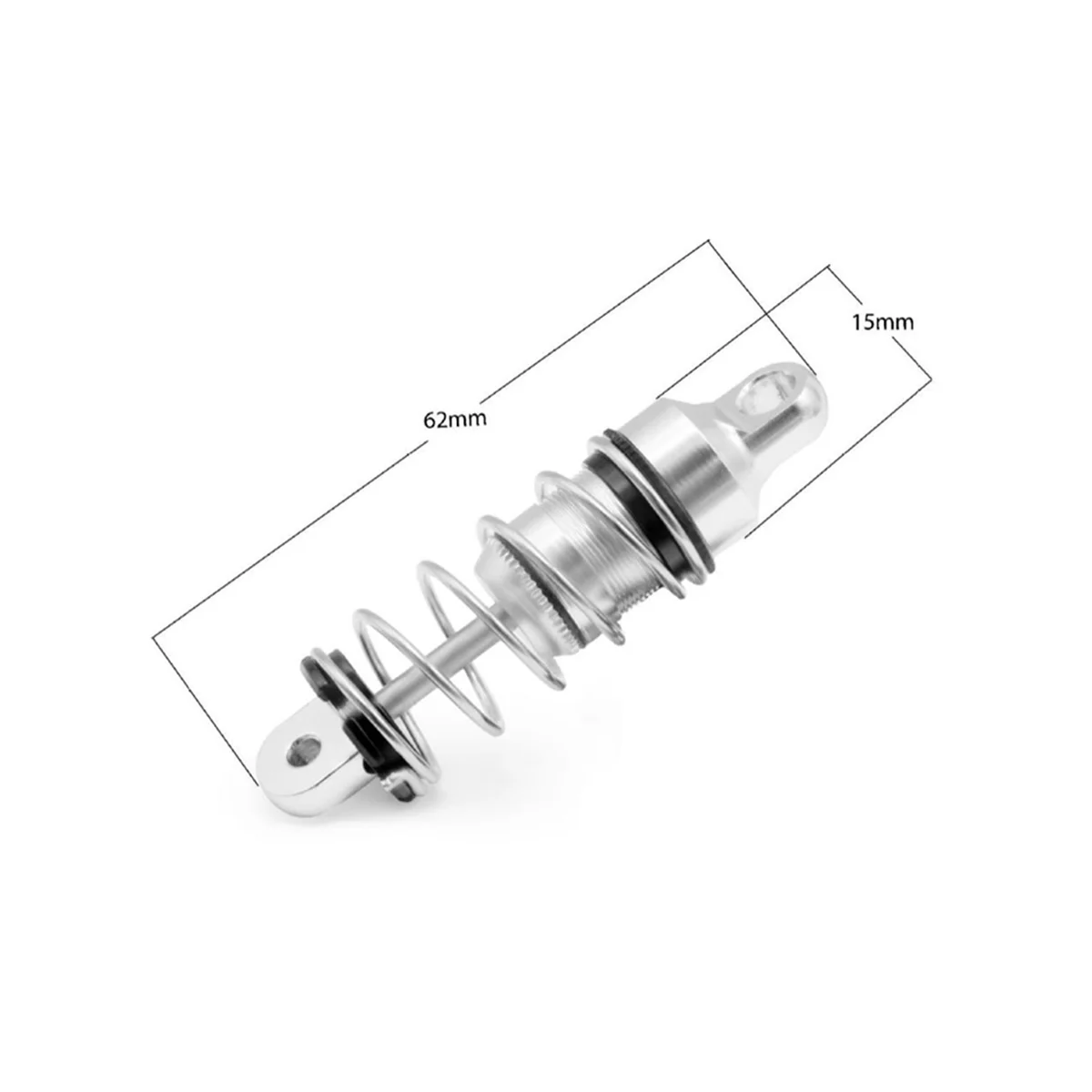 Amortisseur arrière en métal pour moto télécommandée RC, adapté pour Jingshang Kyosho NSR500, 1/8