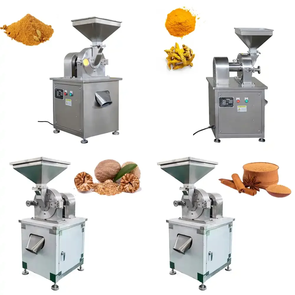 Hot 200kg/h Commercial Wheat Corn Beans Seed Dry Spices Mushroom Mill Grinding Machine