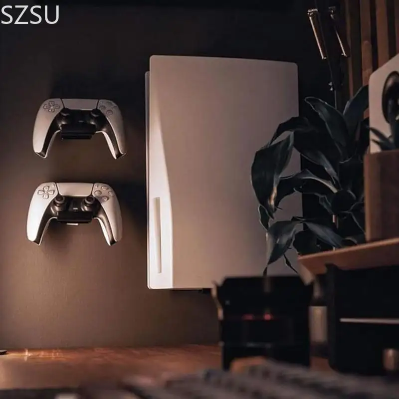 SZSU Enhancing Cooling Game Console Wall Mount Bracket Stand Space Saving Design Secure Mounting Easy to Install Modern