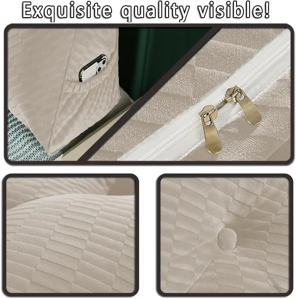 

Бархатная треугольная подушка для изголовья кровати, съемная подушка для изголовья кровати, двухъярусная кровать, поддерживающая подушка для позиционирования спинки