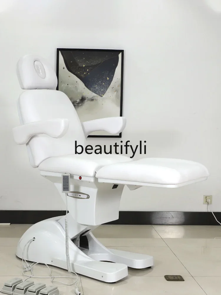 Electric beauty bed Lifting dental Tattoo bed Folding massage treatment Lifting beauty bed