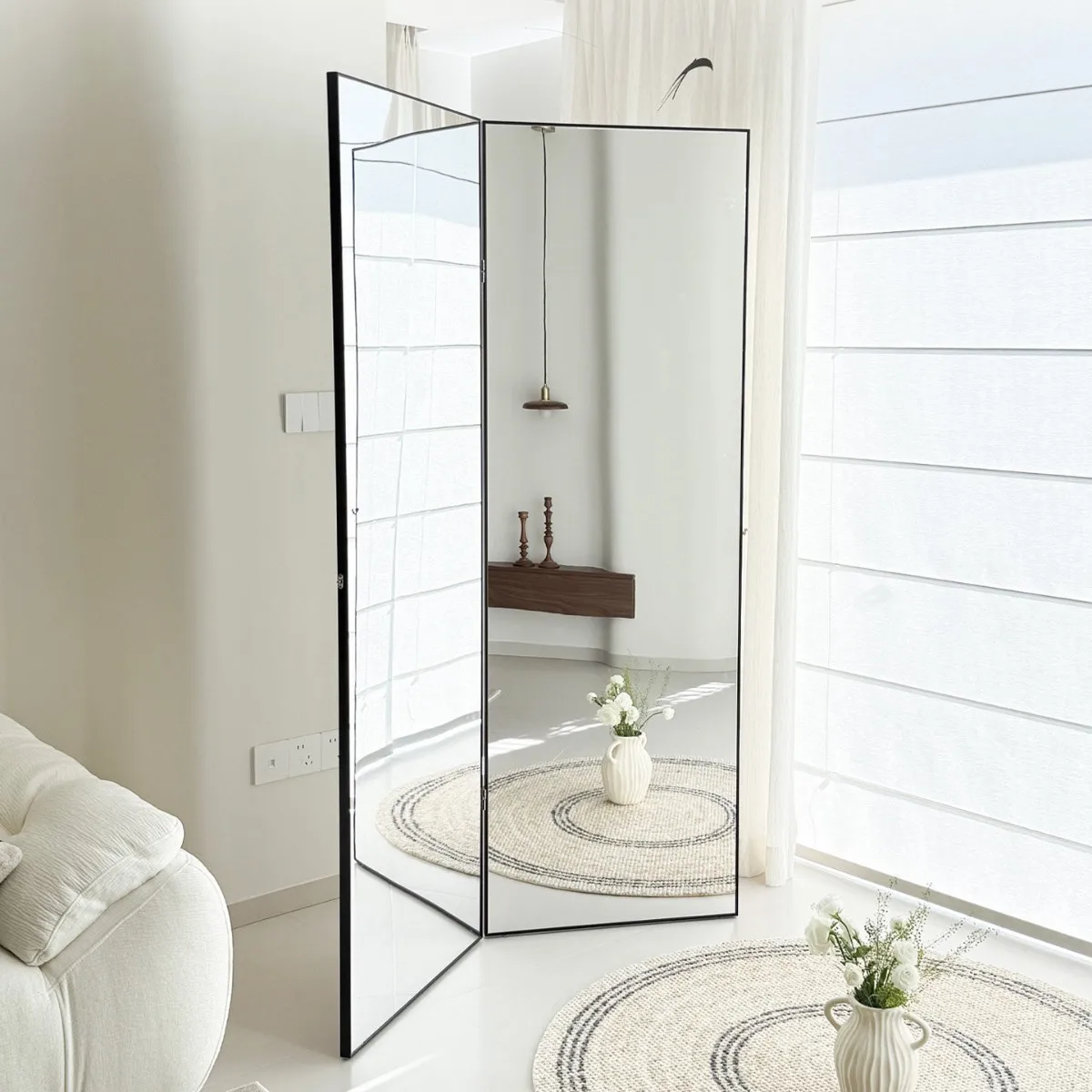 Dance mirror large size fitness yoga full-body mirror household wall-mounted bedroom full-length mirror three-dimensional