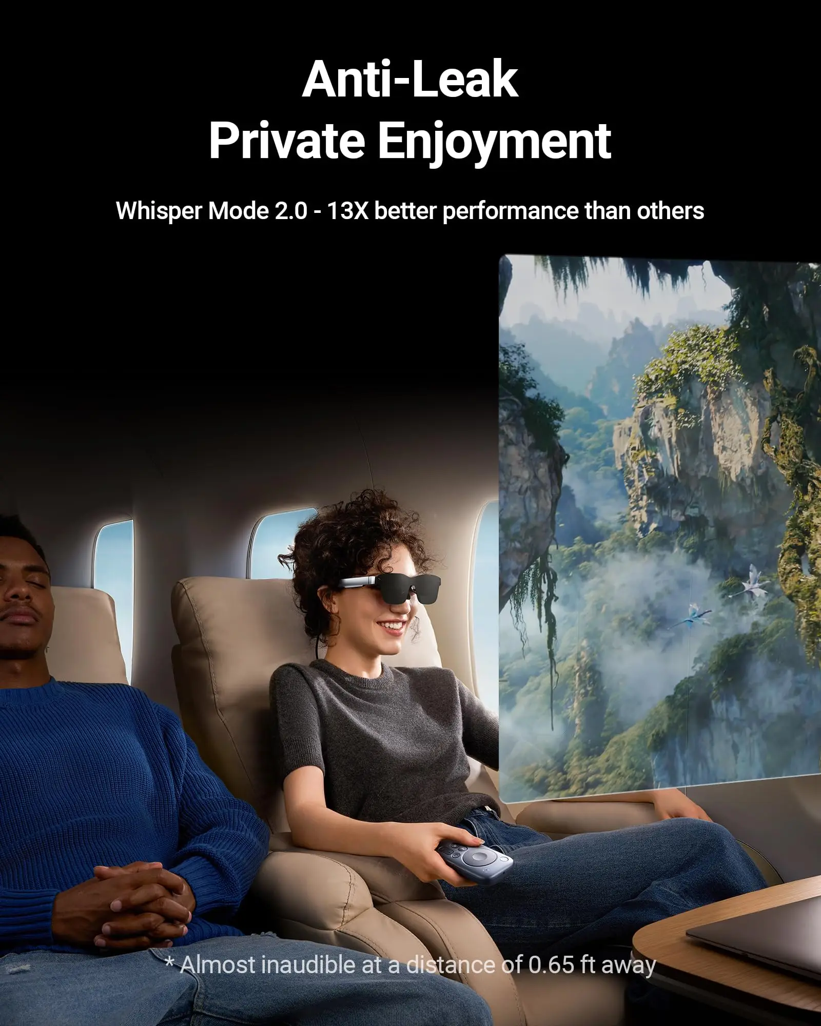 แว่นตา RAYNEO Air 2s AR/XR - ลําโพง 4 ตัว, จอแสดงผล OLED FHD 201" 120Hz 5000 Nits