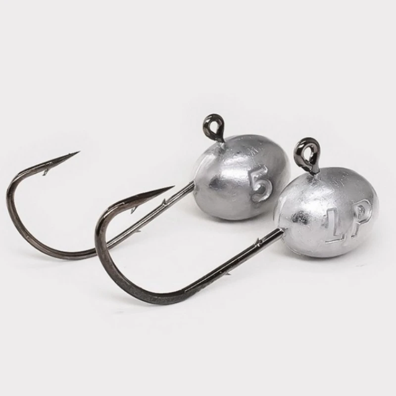 

50 шт. высокопрочный набор крючков с микро-джиг-головкой - круглый крючок для приманки, мягкая наживка для рыбалки на окуня-мандарина