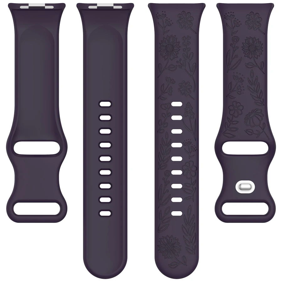 3D-geschnitztes Blumenarmband für Xiaomi Mi Smart Band 8 Pro/9 Pro/10 Pro Ersatz-Sportarmband für Redmi Watch 4 5 6 Armband – Detail 11