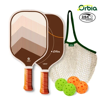 Orbia Sports Pickleball Paddles With 2 Rackets 4 Balls And Net Bag Lightweight Glass Fiber Pickleball Racquets Pickleball Racket