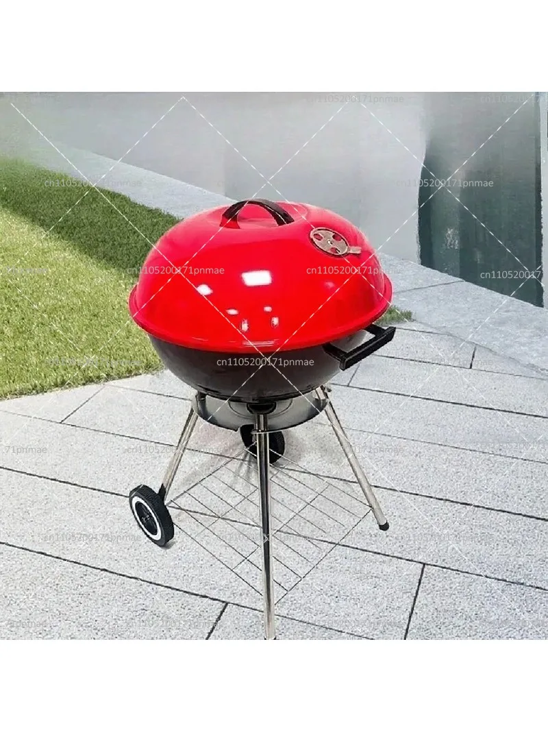 Portable Stove with Wheels for Outdoor Camping, Picnic, Family Courtyard BBQ Grill Cooktop