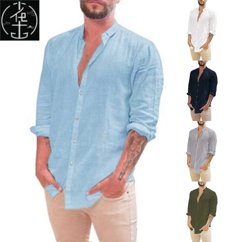 

Мужская повседневная рубашка с модным принтом, свободного кроя, с длинным рукавом, молодежная, для ежедневной носки, не требует глажки, другие материалы, 00% [материал].