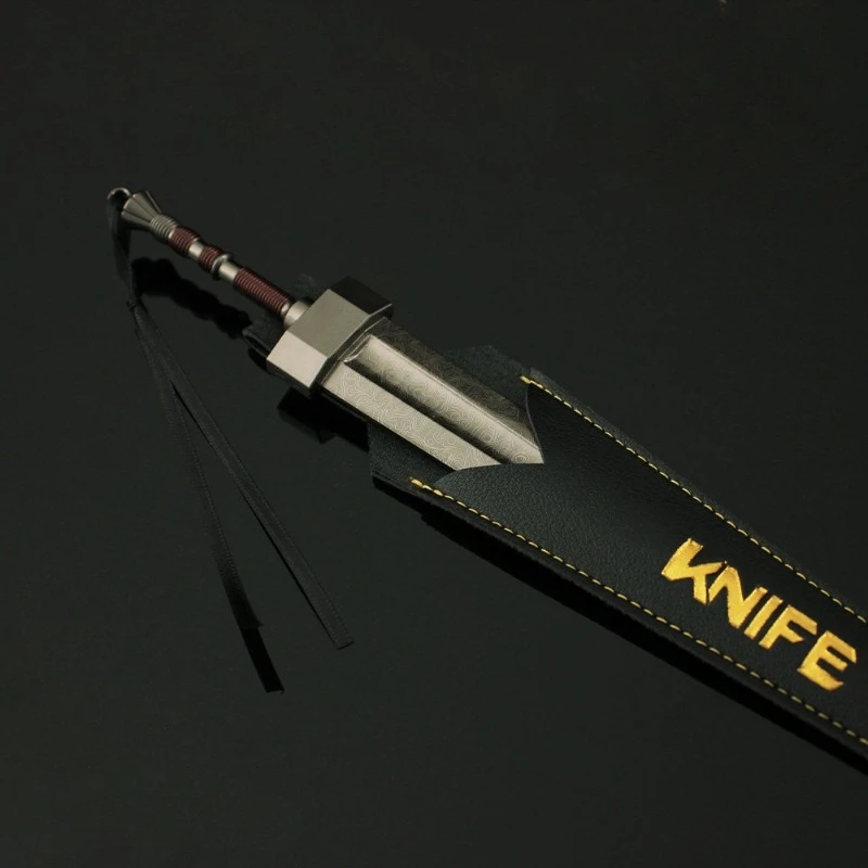 22 cm/8,66 in Eldenn Spiel Peripheriegeräte Damaskus Stahl Gemusterten Riesen Schwert Legierung Waffe Modell Spielzeug Ornamente Requisiten Sammlung geschenk