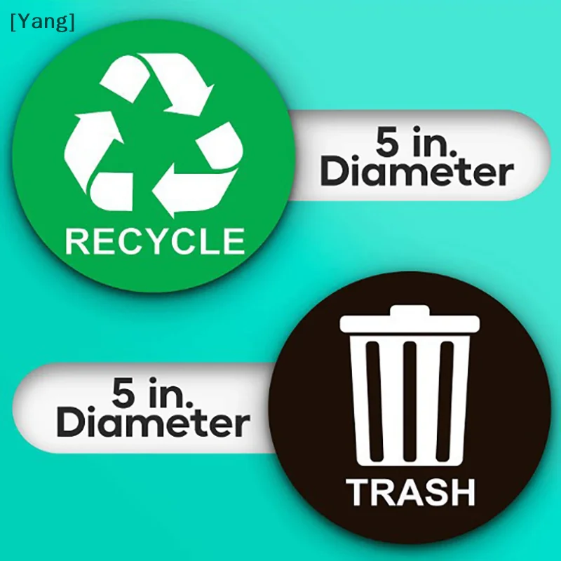 3pcs Trash Bin Stickers Waterproof Recycle Bin Vinyl Decals Separate Trash Dustbin Car Trash Bin Garbage Cans