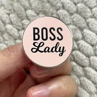 Boss Lady Brooch Feminist Motivational Positive badge Girl Power Women's Empowerment Pin Female Entrepreneur Gift