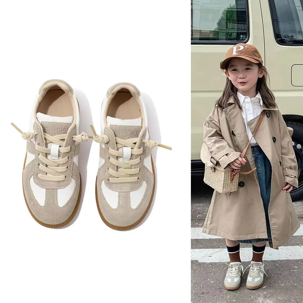 Spring Autumn Children's Sports Sneakers Girls Boys Soft Sole Board Shoes Kids Casual Trainers Flats Students Walking Footwear
