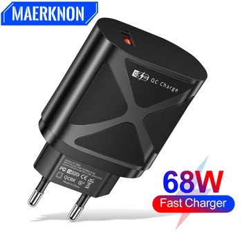 Hızlı şarj 4.0 3.0 68W hızlı şarj USB güç adaptörü iPhone 14 13 Pro Max Xiaomi Samsung Oneplus cep telefonu şarj