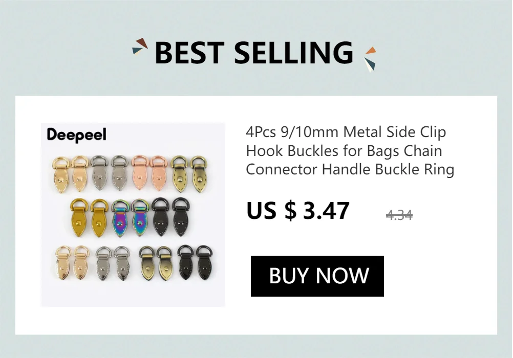 5/10Pcs Deepeel Metal Arch Bridge Bag Side Clip Buckle D Ring Screw Hook Handbag Strap Handle Connect Clasp Bags Accessories