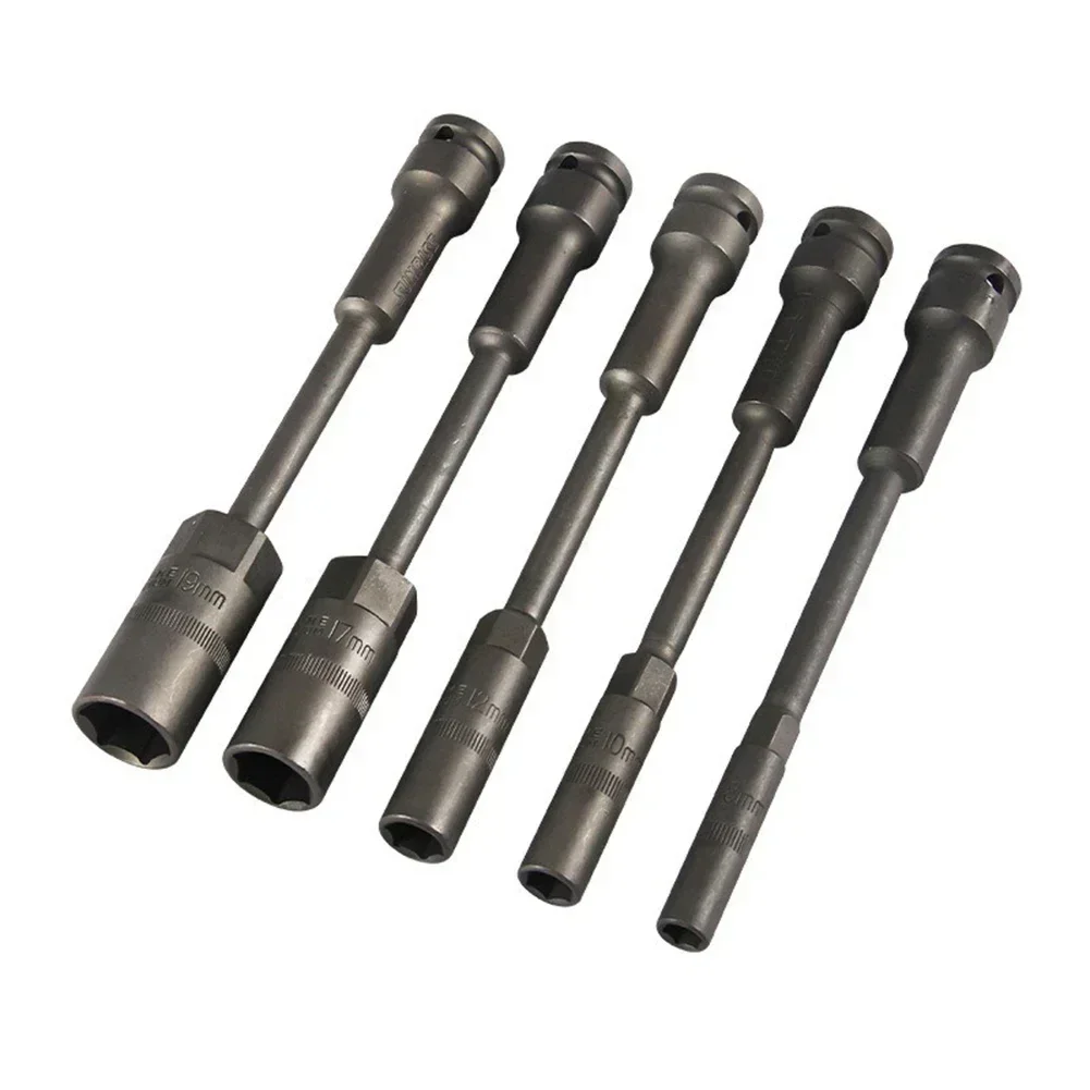 

1pc 200mm Extra Long Thin Wall Socket 8-19mm Metric 6 Point Socket 1/2'' Square Drive Hex Nut Socket Wrenches For Automotive