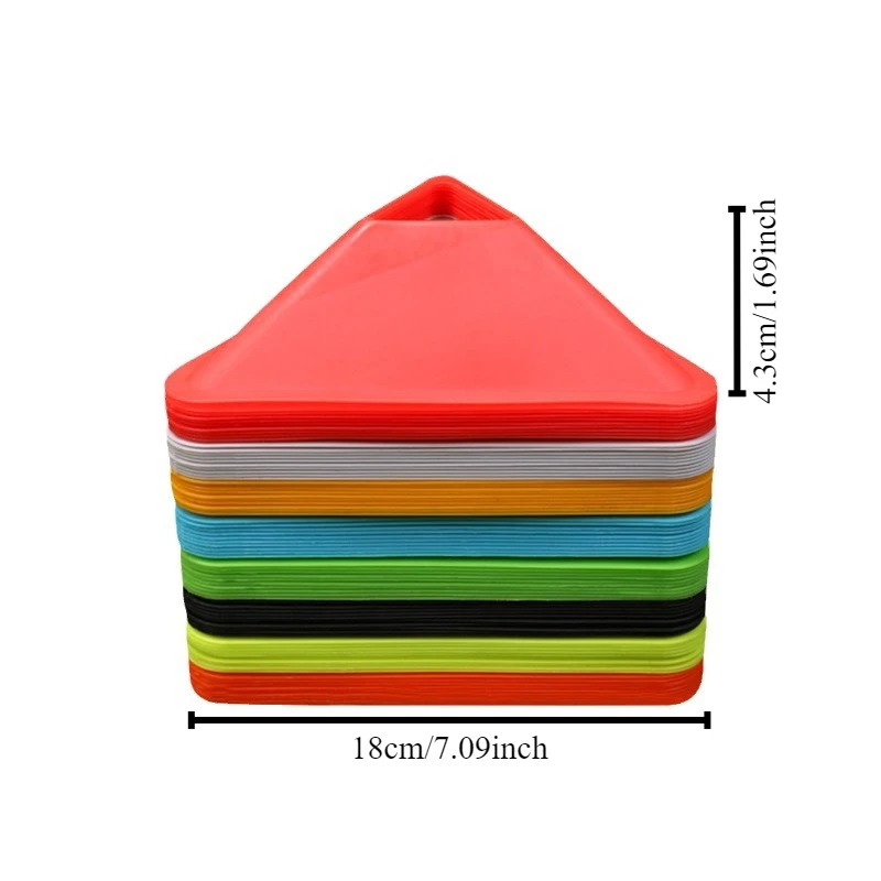 3pc/set Triangle Soccer Practice Training equipment obstacle markers ball training aids Football Training Disc