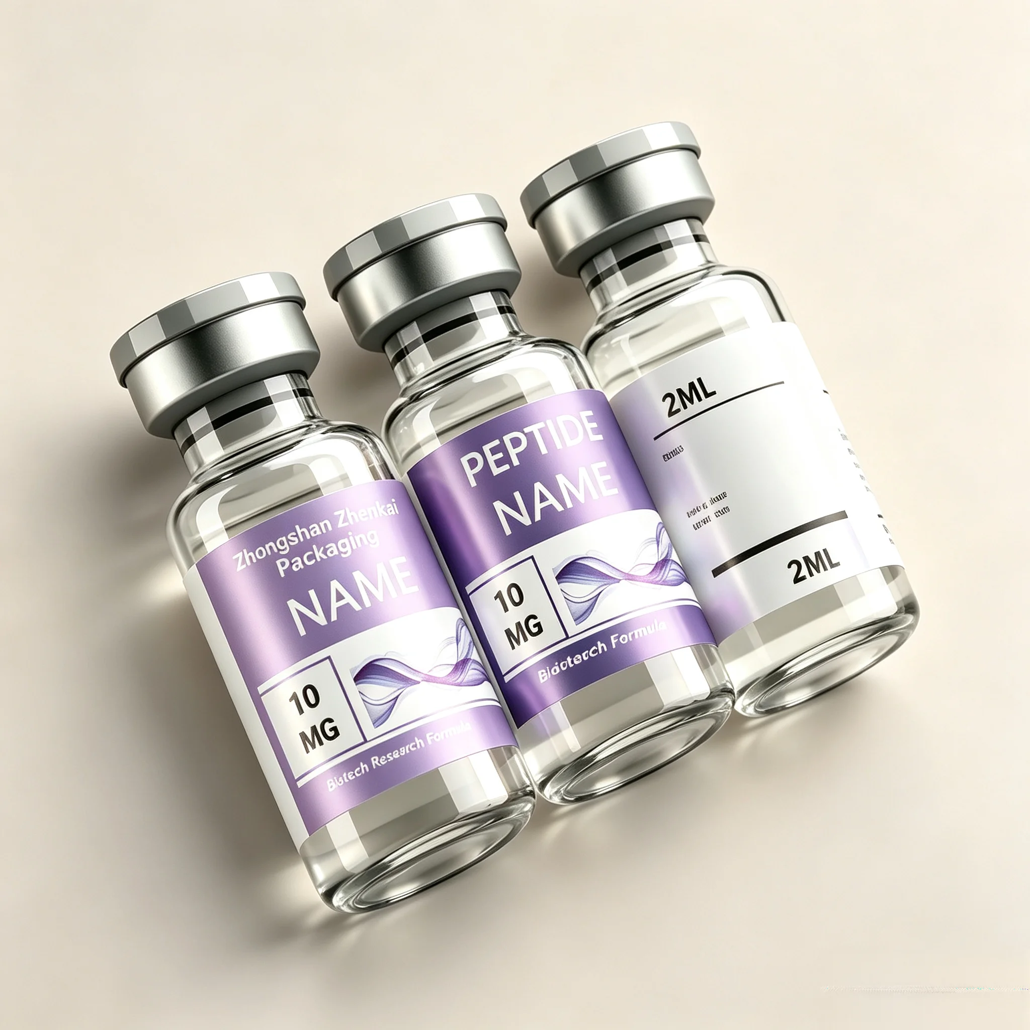Custom Printed Roll Waterproof Vinyl Tags,Factory Wholesale Logo Labels for MG Serum Vials & Peptide Gift Boxes