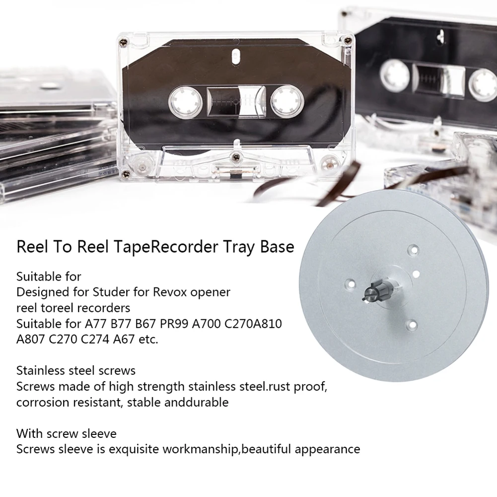 オープナー付きトレイベース、nabアダプタートレイベース交換用レコーダートレイベース、studer-b67-a807-a810、revox-a77-b77-pr99-a700用