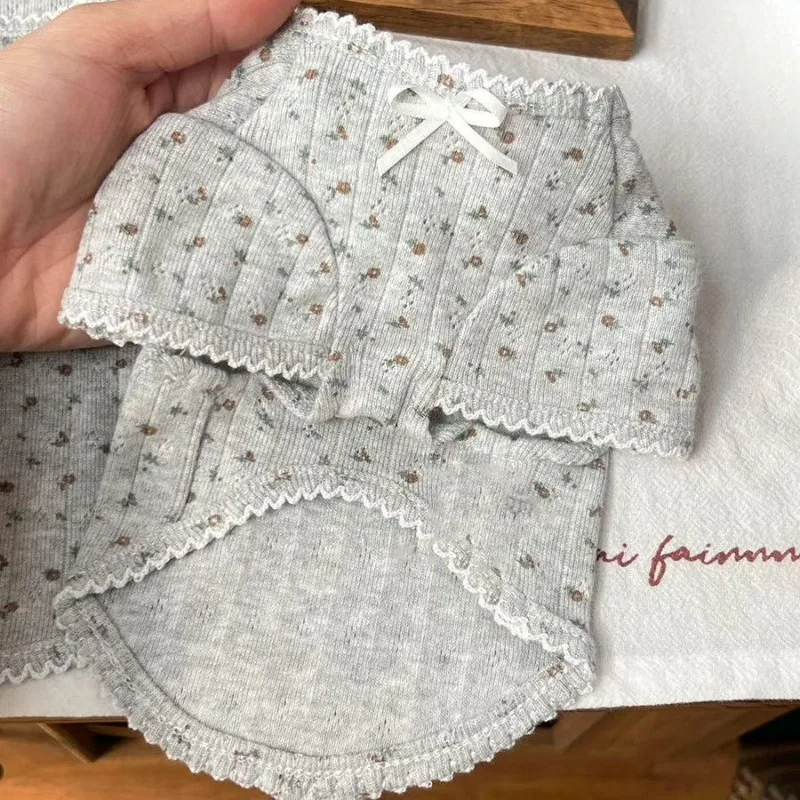 

Puppy T-Shirt Cute Pet Base Shirt Summer Cat Comfortable Breathable Puppy Fashion Home Floral Vest Pet Dog Clothes Teddy Top