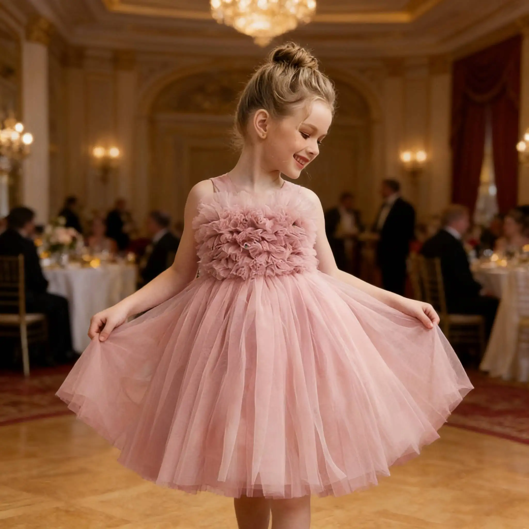 

Girls Party Dress For Wedding Evening Prom Gown Flower Girls Stage piano performance costume Kid Clothes Formal Elegant Vestidos