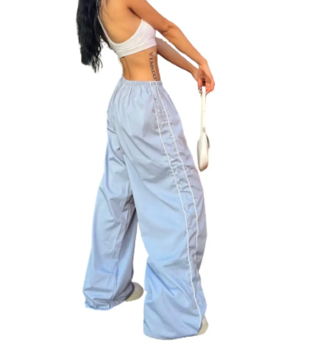 Streetwear Lässige Lange Hosen für Damen Europäisch-Amerikanischer Spicy Girl Stil Neue Kordelzug-Hose mit Elastischem Bund in Mehreren Farben Modische Hosen – Detail 7