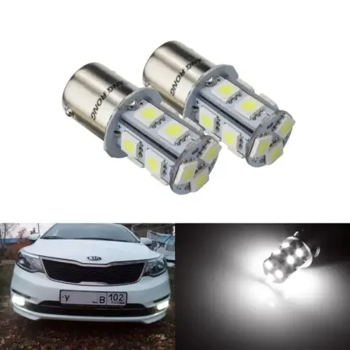 2X BA15s R10w 1156 245 13 SMD LED Car Bulb Tail Brake Stop Reverse Signal Side Light Lamps