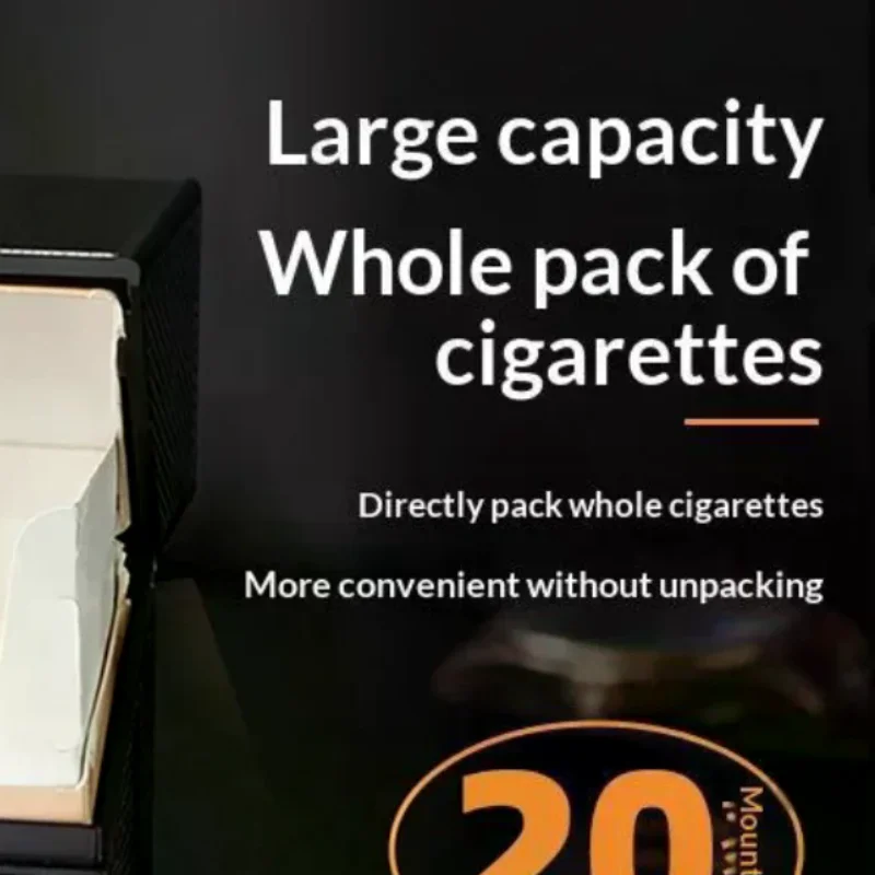 Metal Cigarette Case 20 Cigarette Capacity Crush Proof For Daily Commute Outdoor Use